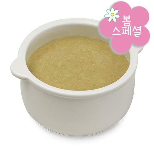 봄내음 냉이 한우 죽