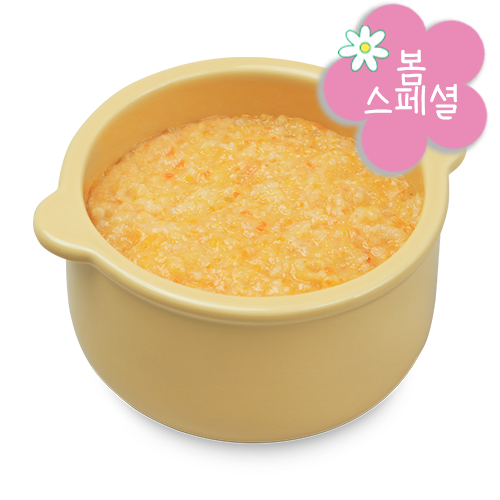 봄햇살 봄동 치킨 단호박 죽