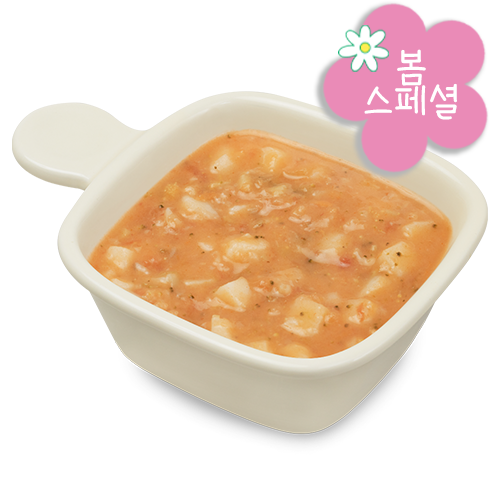 봄기운 홍국쌀 양송이 야채 스프