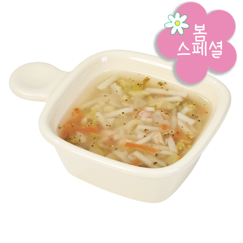 봄햇살 봄동 새우 무 국