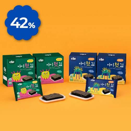 쑥쑥클레 아이 첫 김 4box(무조미/조미)